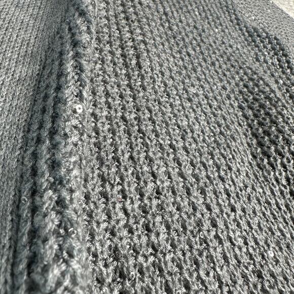 Victorias Secret: Gray Sequined Knit Cardigan - Picture 4 of 4